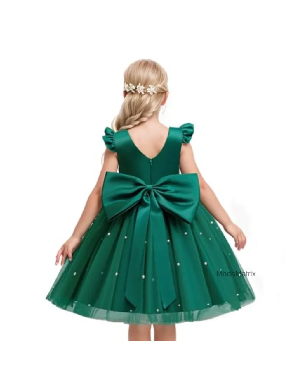 Girls Princess Flower Tutu Dress Tulle Party Pageant Gown